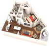 Veranda Highpointe Apartments Belford 2D Floor Plan
